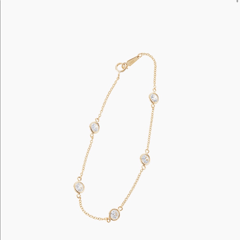 MM Lafleur 5 Stone Bracelet in 14kt Yellow Gold